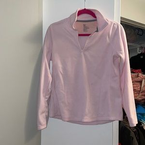 Small Light Pink GAP Fleece 3/4 Zip-Up